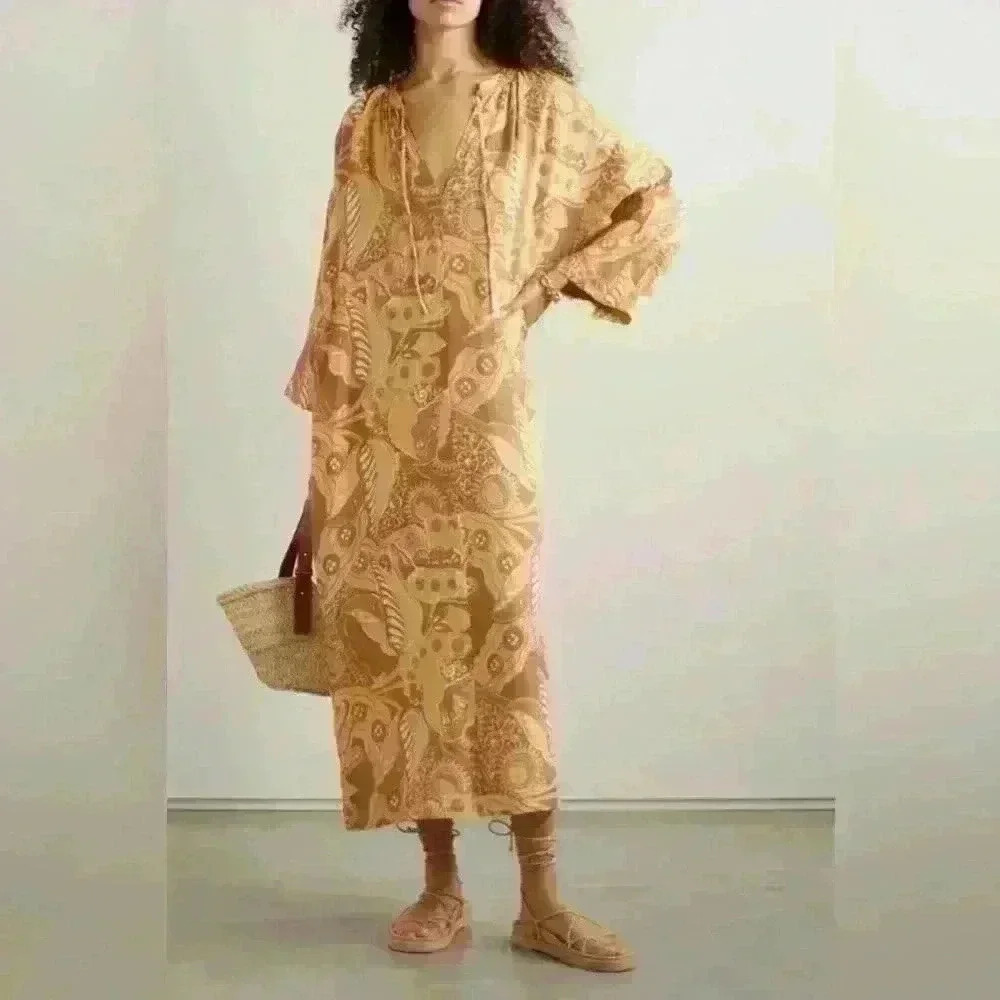 Mara Hoffman Paisley Lysa Maxi Dress Size XSmall - Picture 14 of 16
